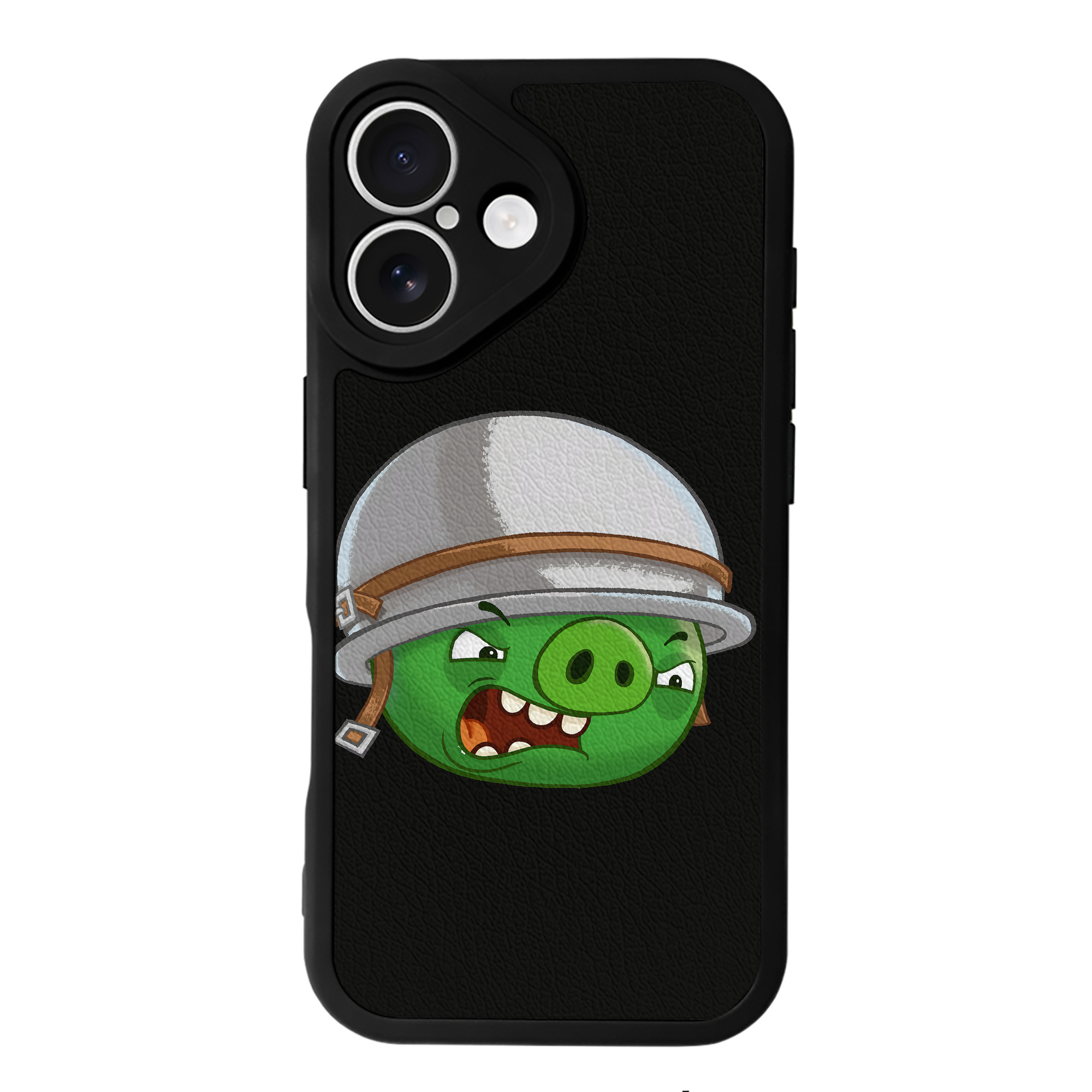 （画像用） Angry Birds アングリーバード 【iPhone 16シリーズ対応】シリコンスマホケース（レザー調） 材質：シリコン